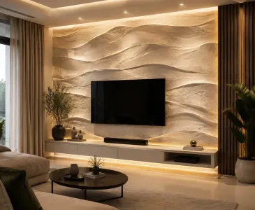3D and 5D wallpaper for modern Noida interiors