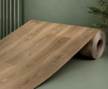 PVC vinyl flooring material and installation