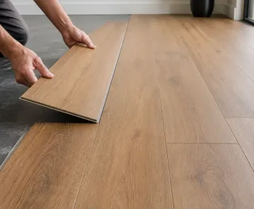 SPC waterproof flooring installation