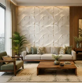 3D wall tile installation in Noida