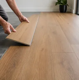 SPC waterproof flooring installation